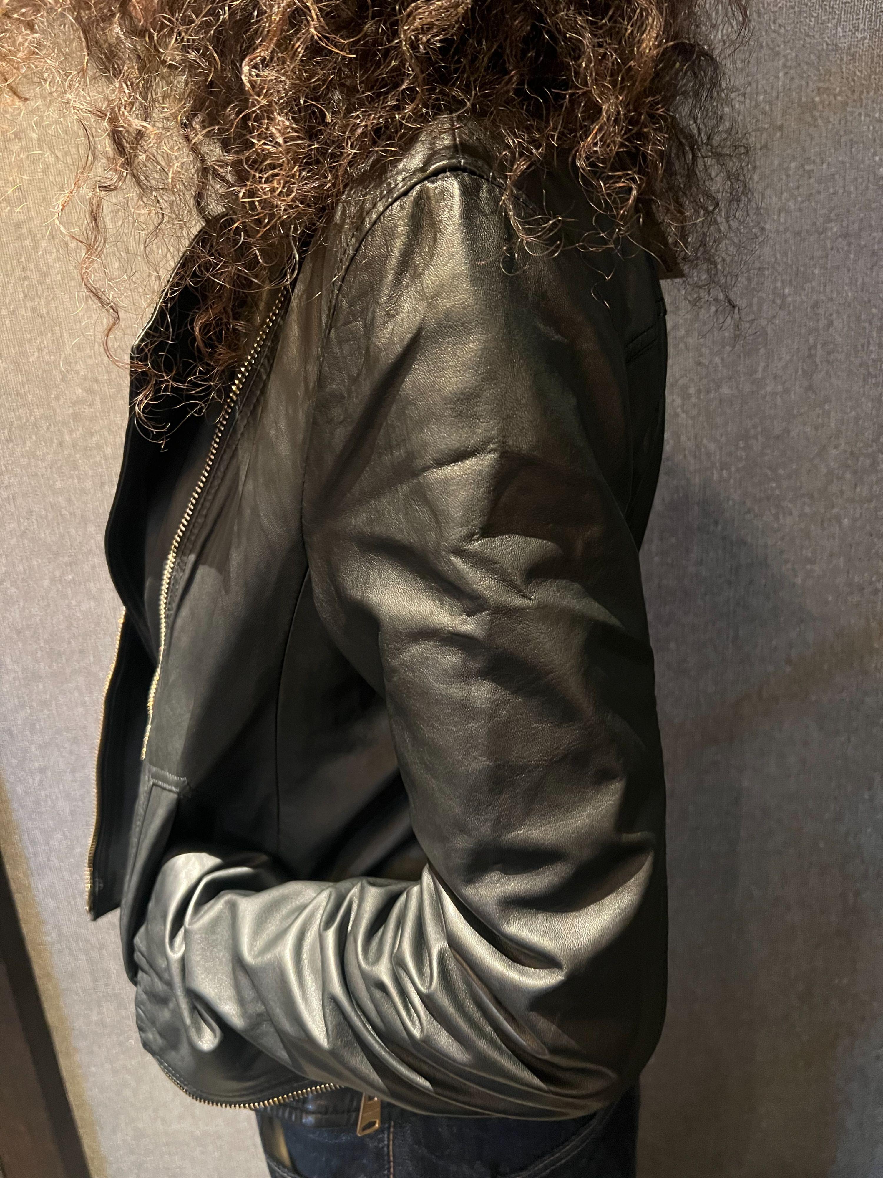 All Saints Black Vela Biker Jacket
