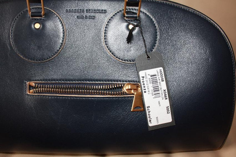 Proenza Schouler Navy Leather Kiri Tote Bag & Wallet
