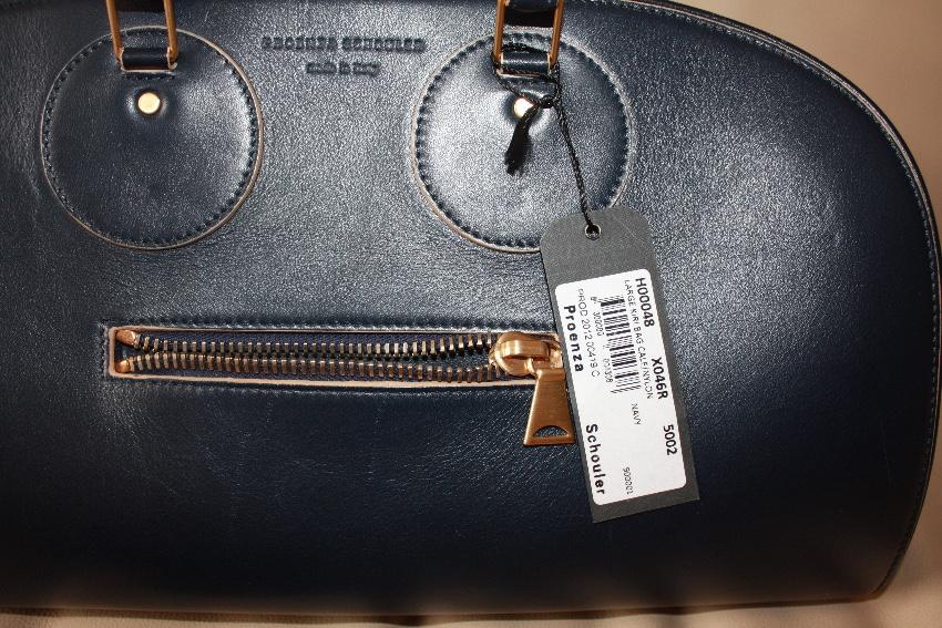 Proenza Schouler Navy Leather Kiri Tote Bag & Wallet