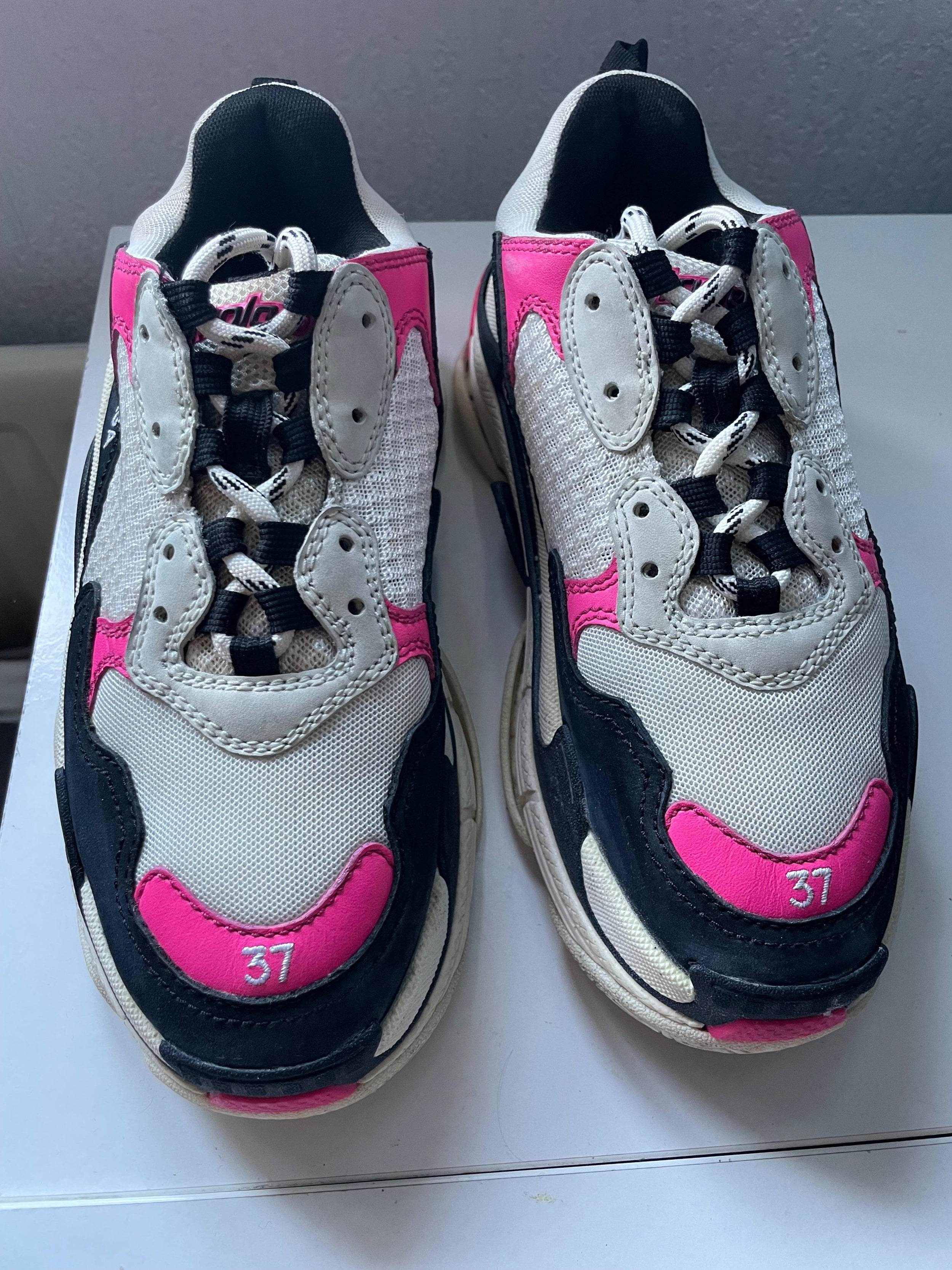 Balenciaga Pink Triple S Sneakers