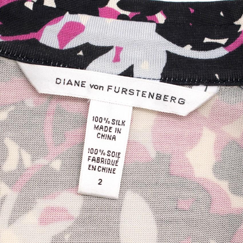 Diane von Furstenberg Jessica Printed Silk Wrap Dress