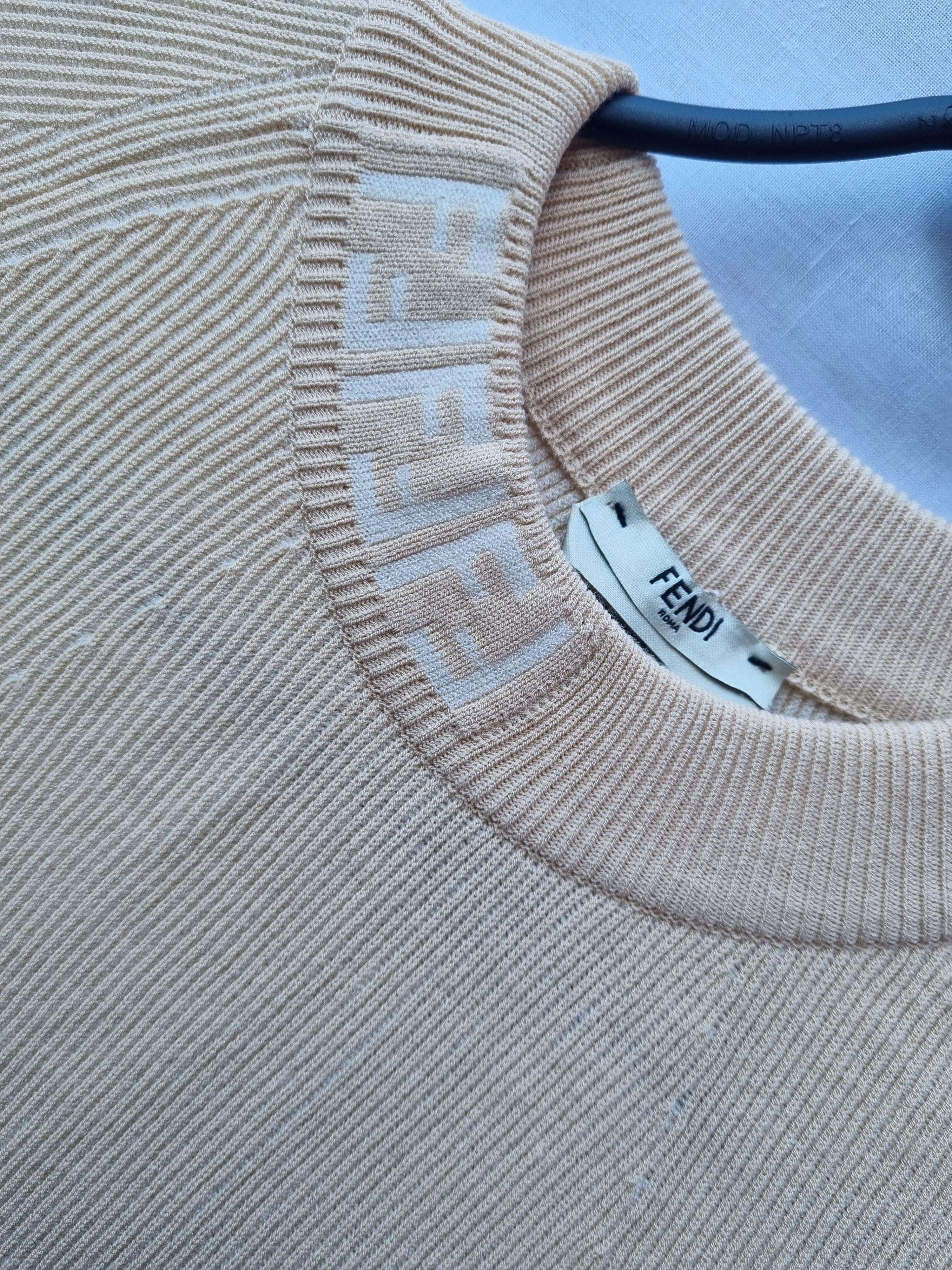 pale-beige ribbed knit dress