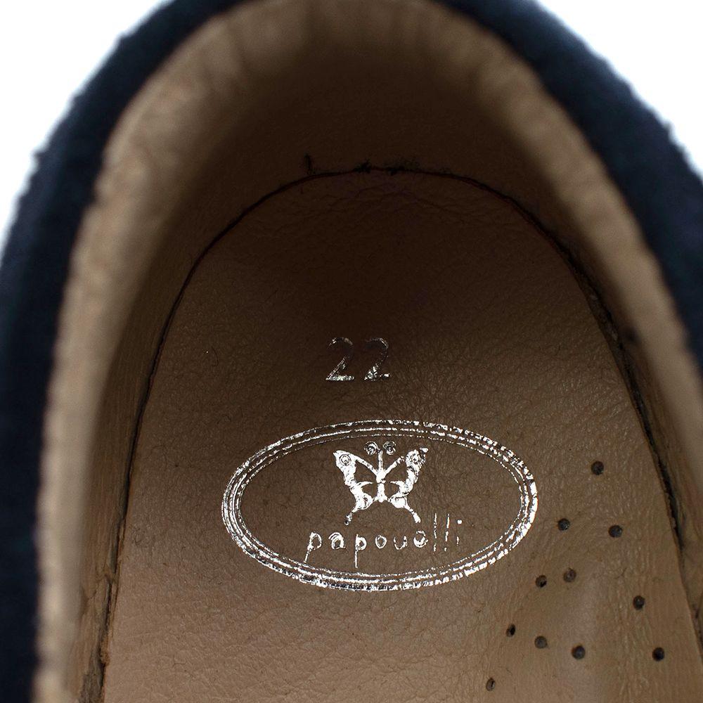 Blue Suede Velcro shoes