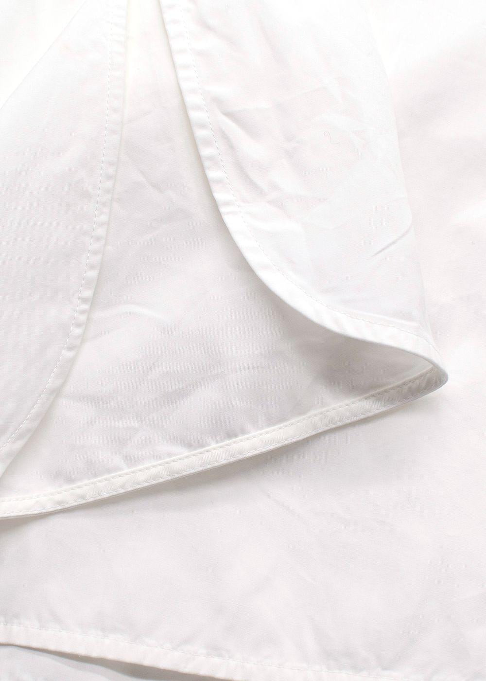 Max Mara White Fedora Balloon Sleeve Dress
