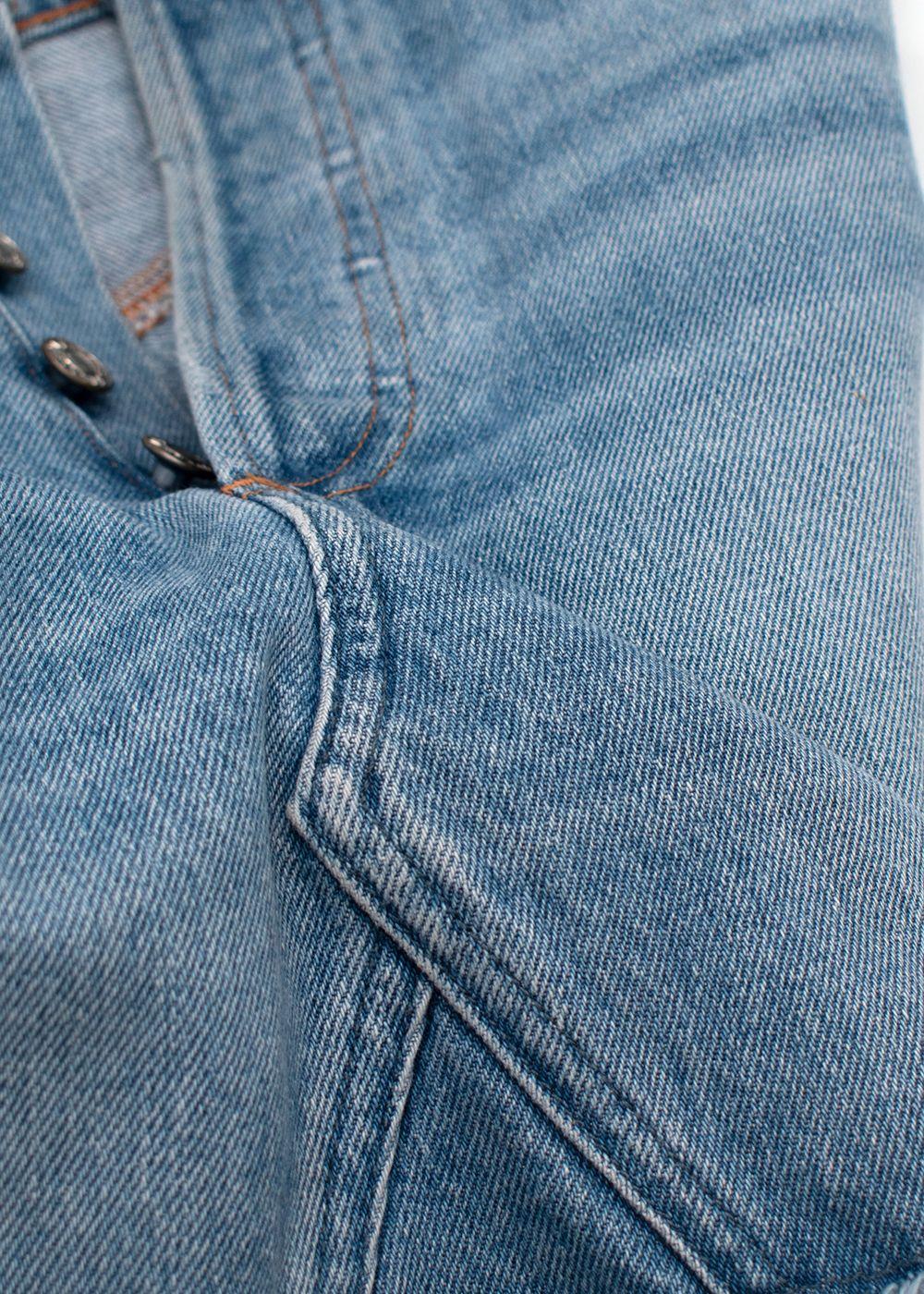 Agolde Blue Denim Mini Skirt