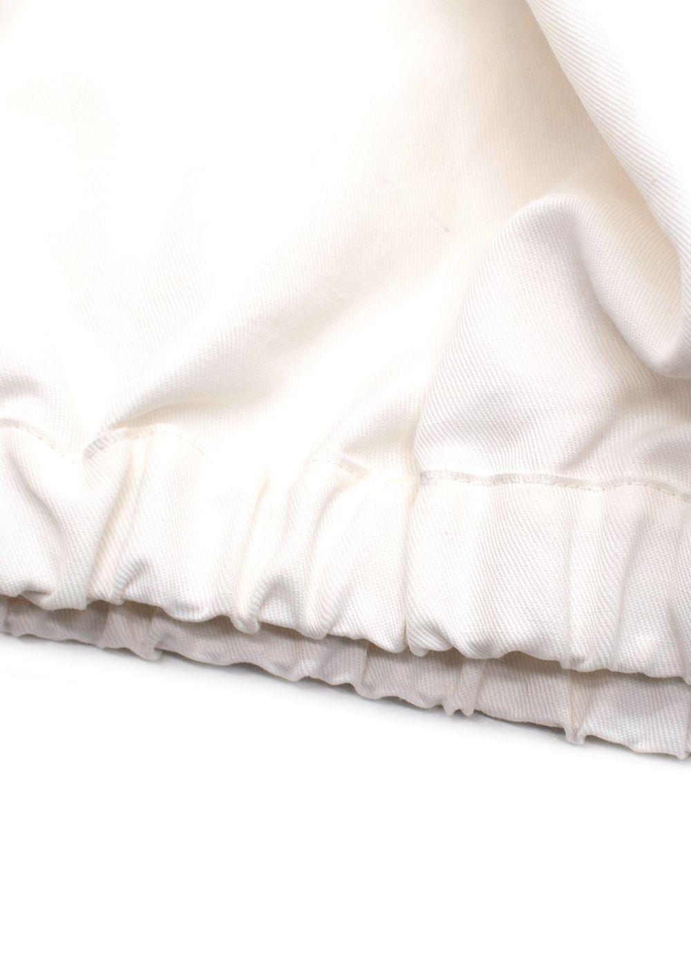 Toteme Off White Linen Blend Tracksuit Top