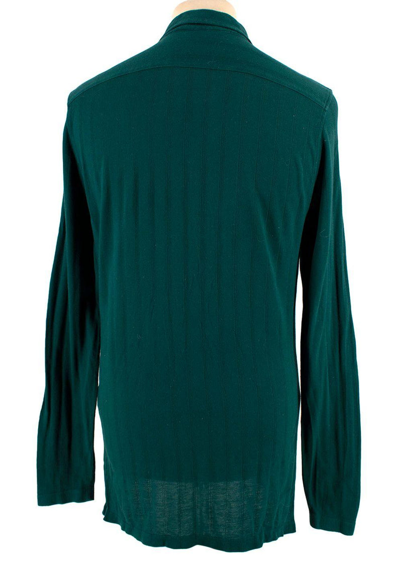 Teal Cotton Polo Shirt