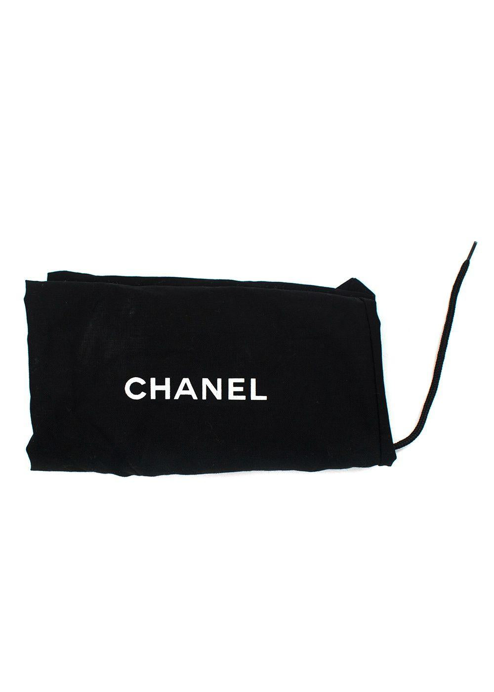 Chanel Bi-colour Peep Toe Patent Leather Heels