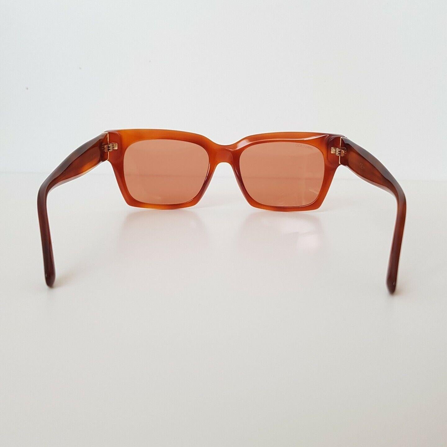 Havana Square Framed Caramel/Red Sunglasses