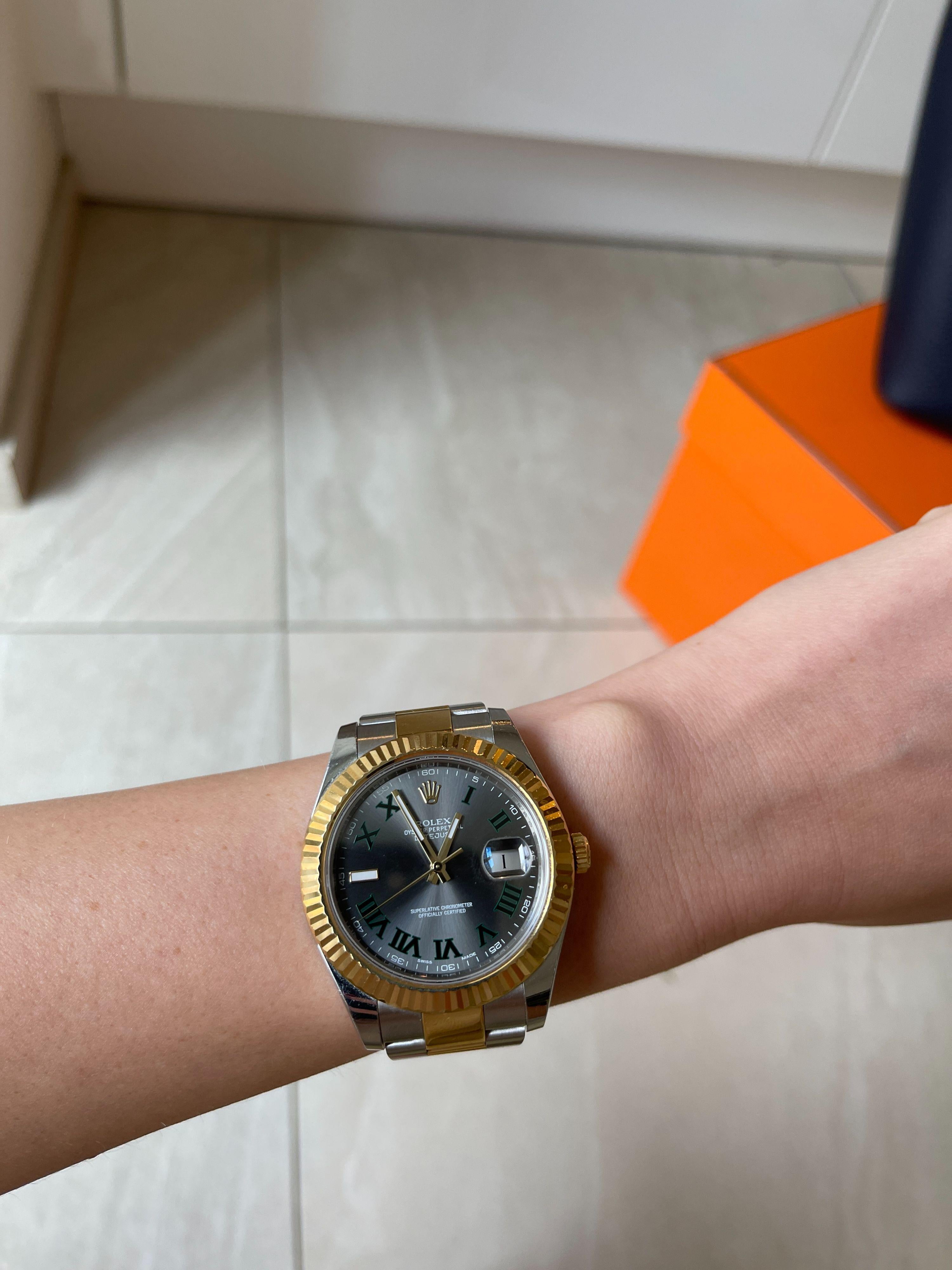 Rolex Wimbeldon Edition Oyster Steel Datejust 41