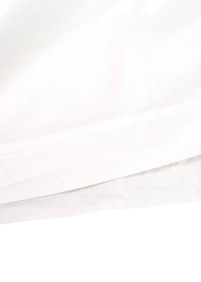 Nili Lotan white wide poplin top