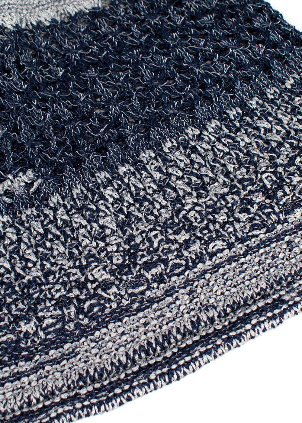 Chanel Blue Knitted Sleeveless Dress