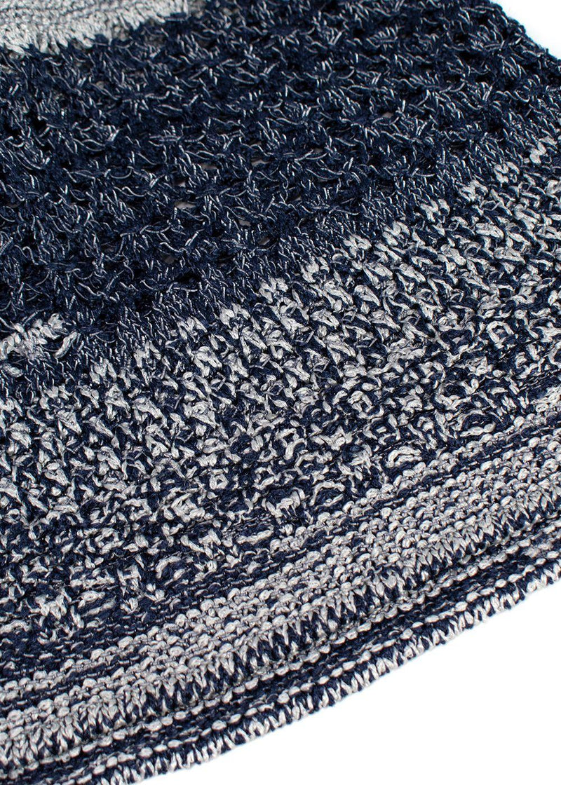 Chanel Blue Knitted Sleeveless Dress
