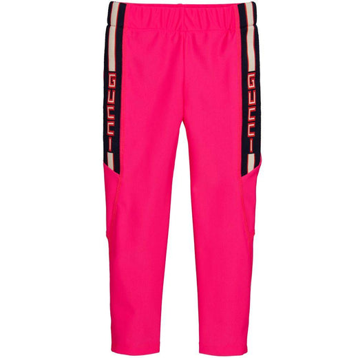 Gucci Kids 4Y Pink Technical Jersey Leggings