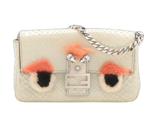 Fendi Python Micro Baguette Bag