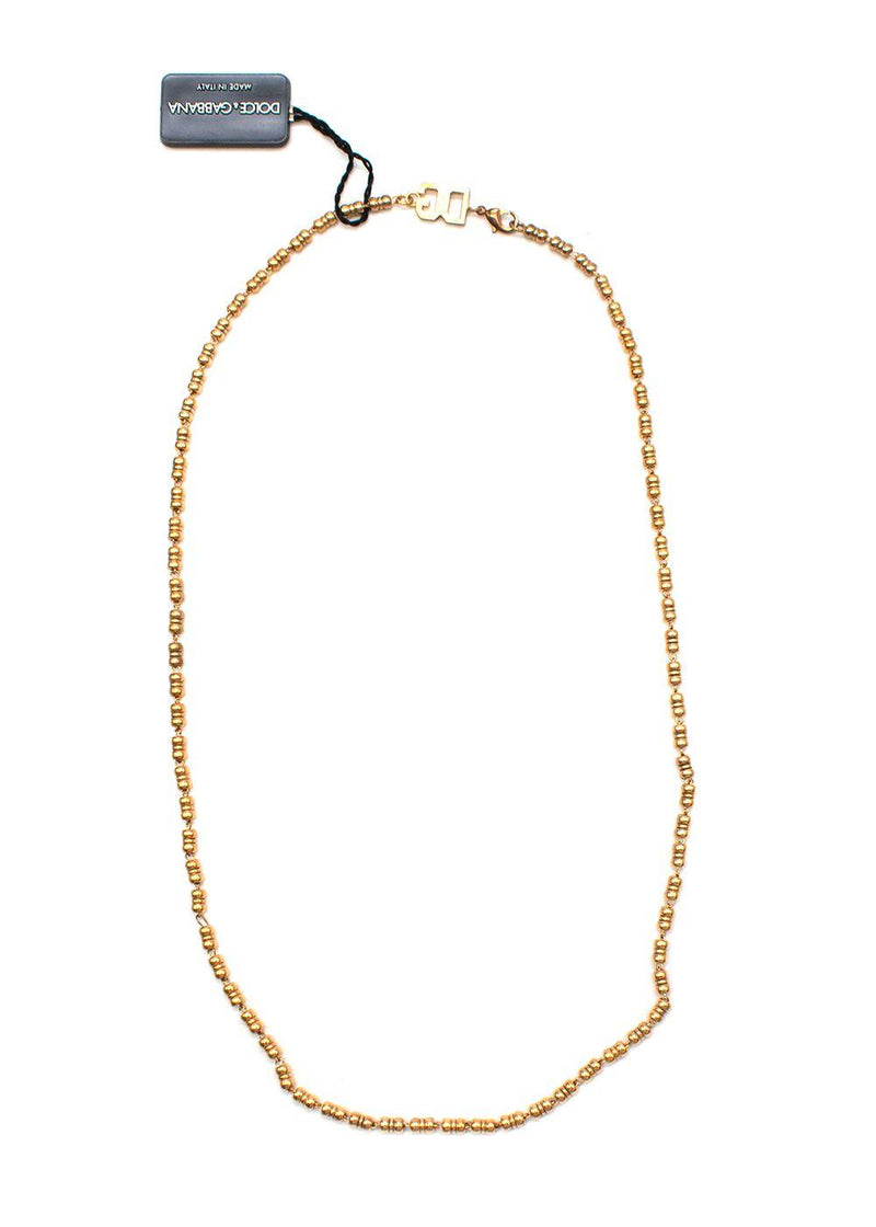 gold tone DG chain necklace