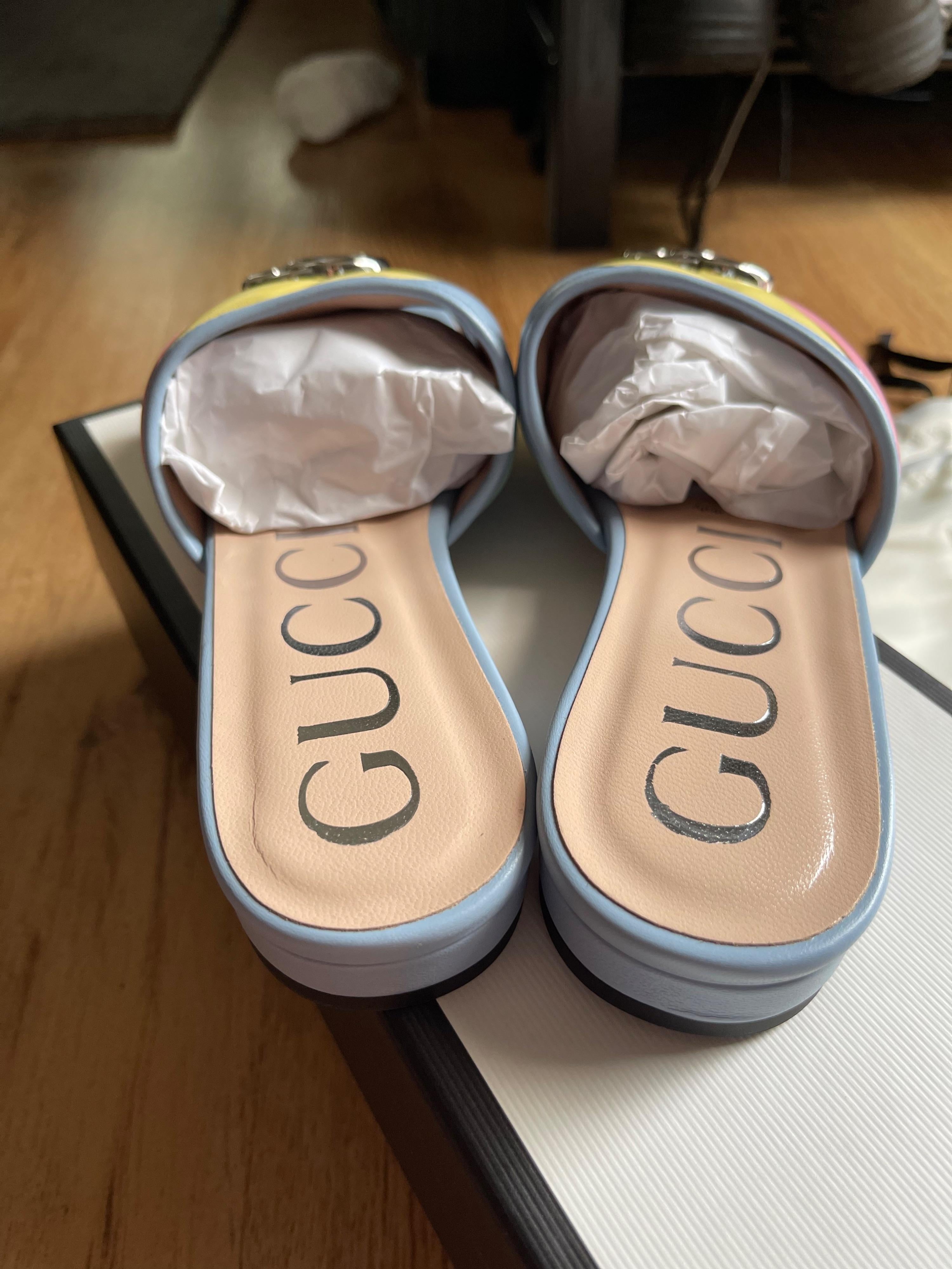 GG Marmont Rainbow Sandals
