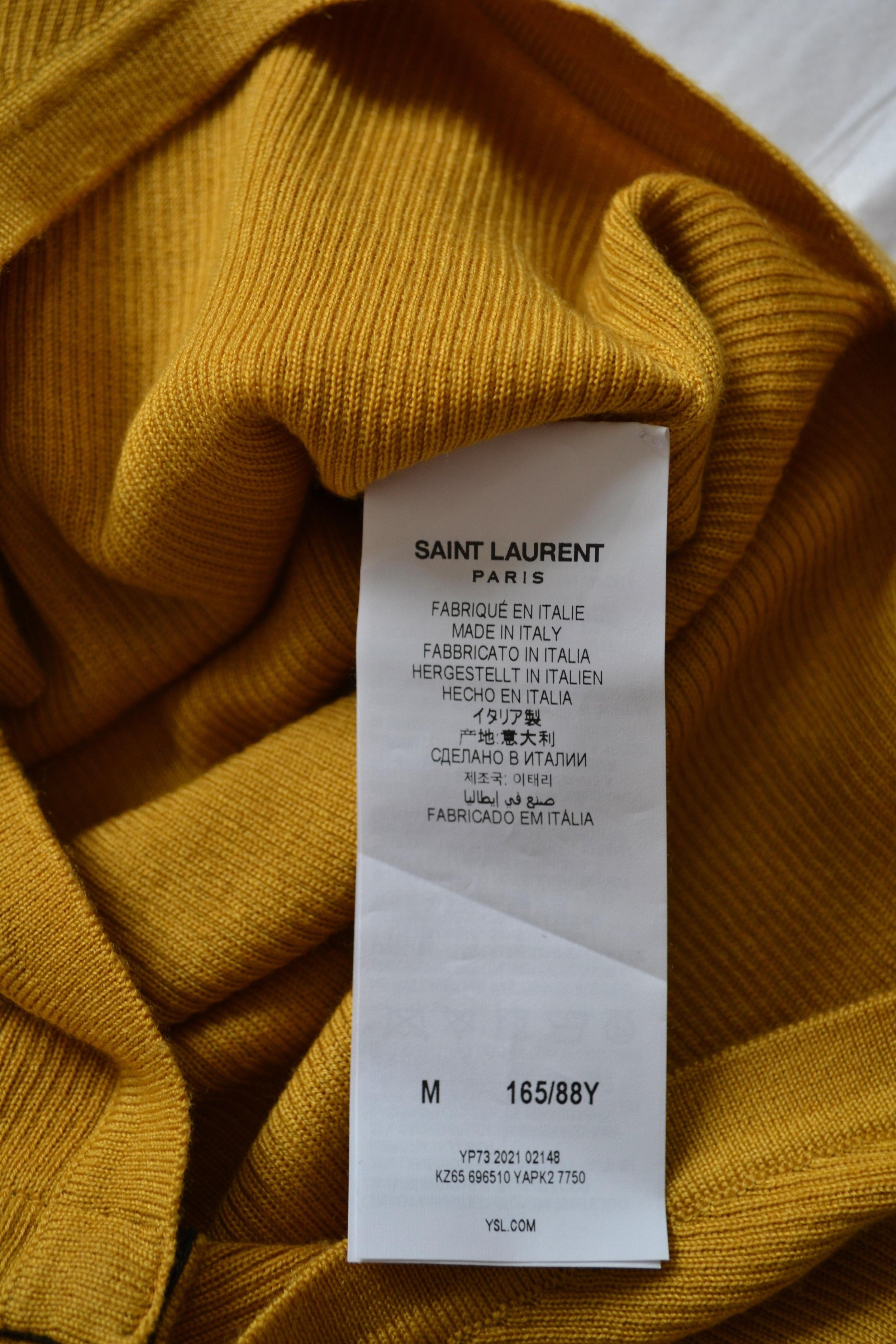 Saint Laurent Saffron Yellow Bodysuit