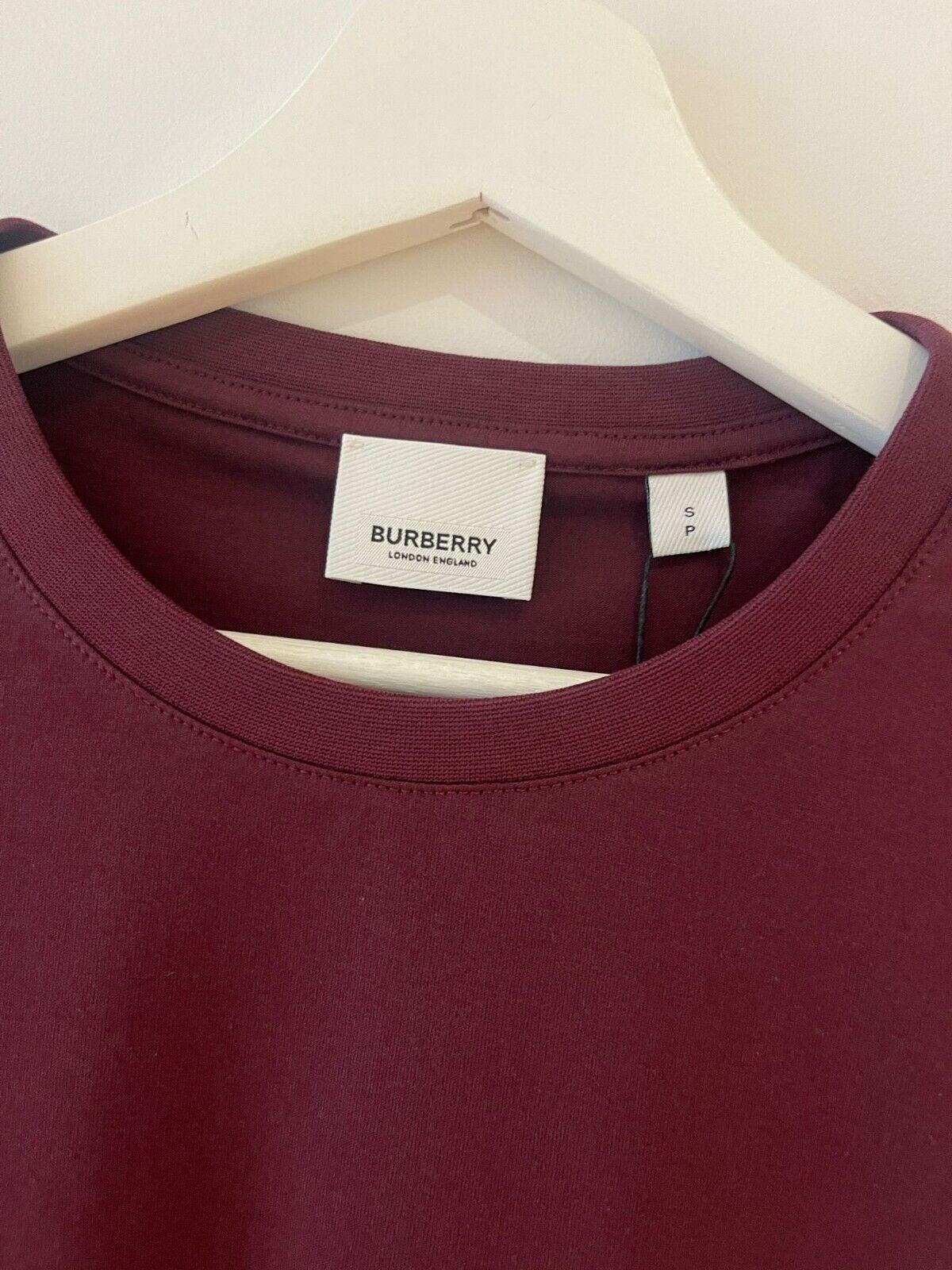 Burberry Burgundy TB Logo T-Shirt