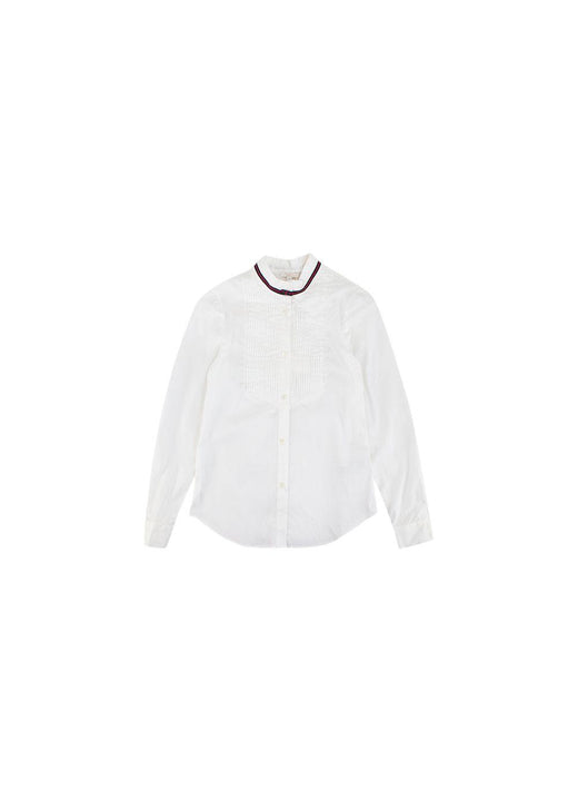 ivory cotton pie-crust collar blouse 10Y