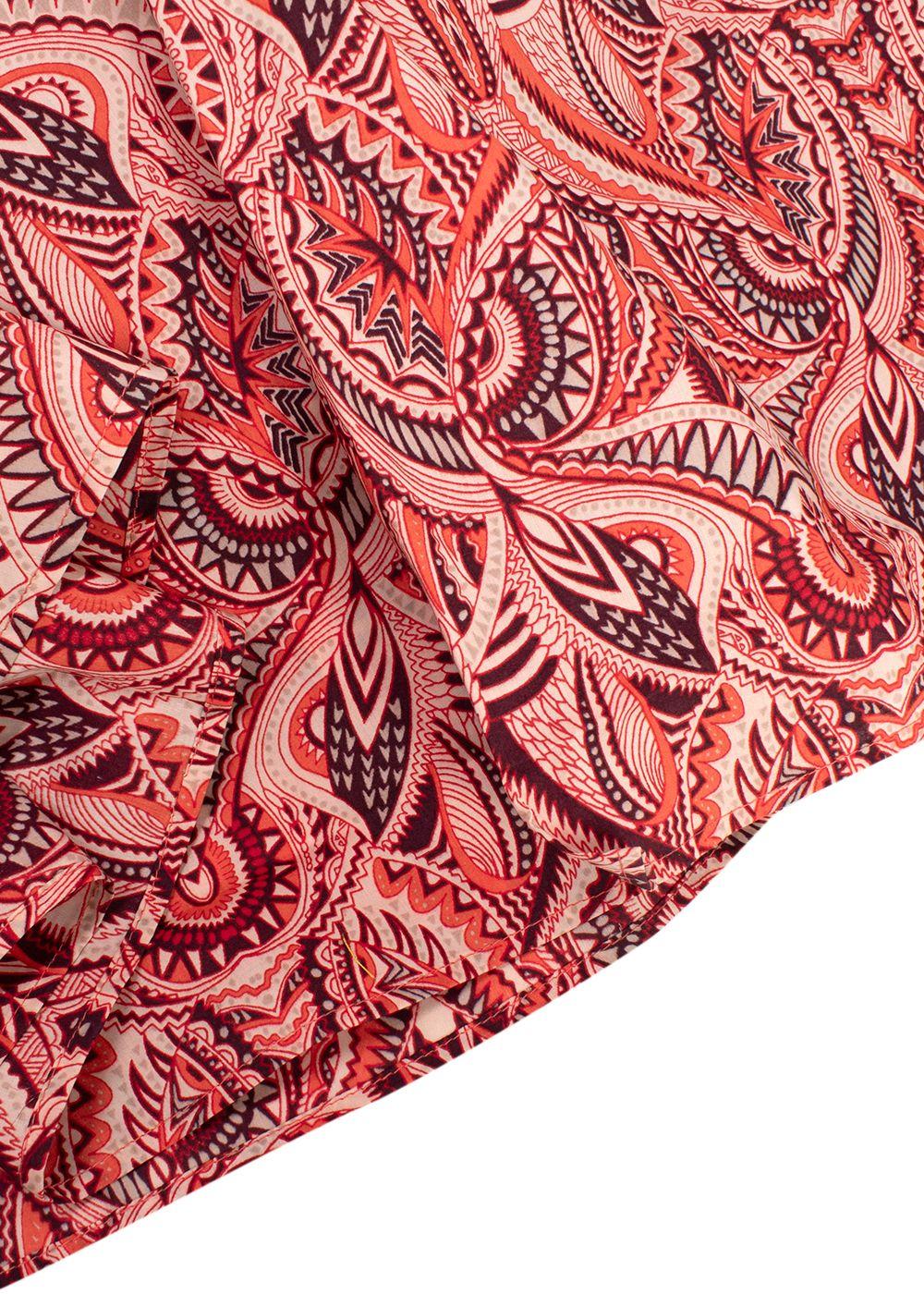 Elegant Embroidery Coral Embroidered Kaftan