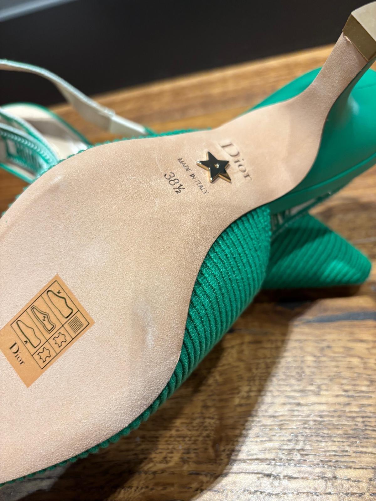 Dior Green J'adior Slingback Sandals