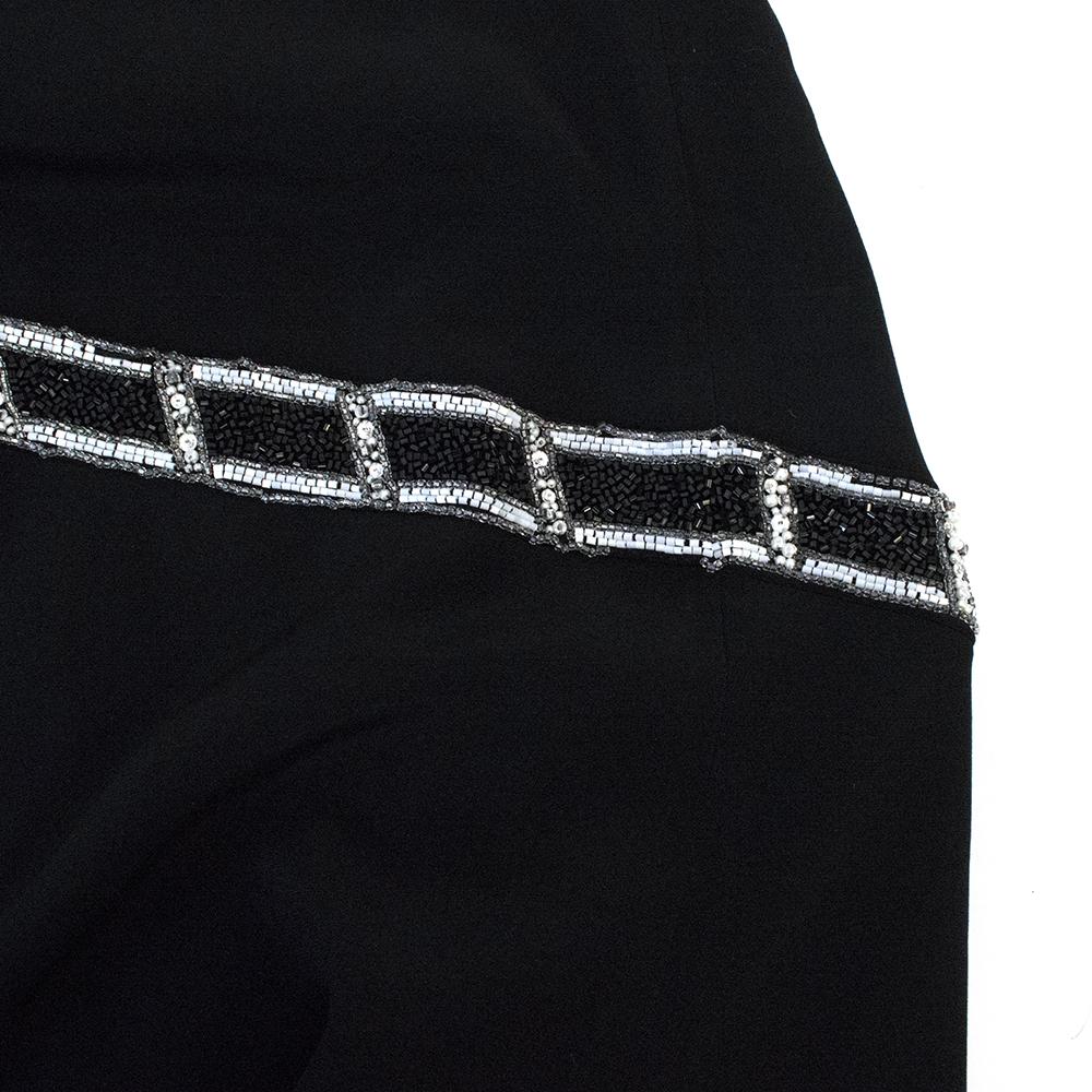 Bob Mackie Black Beaded Long Dress