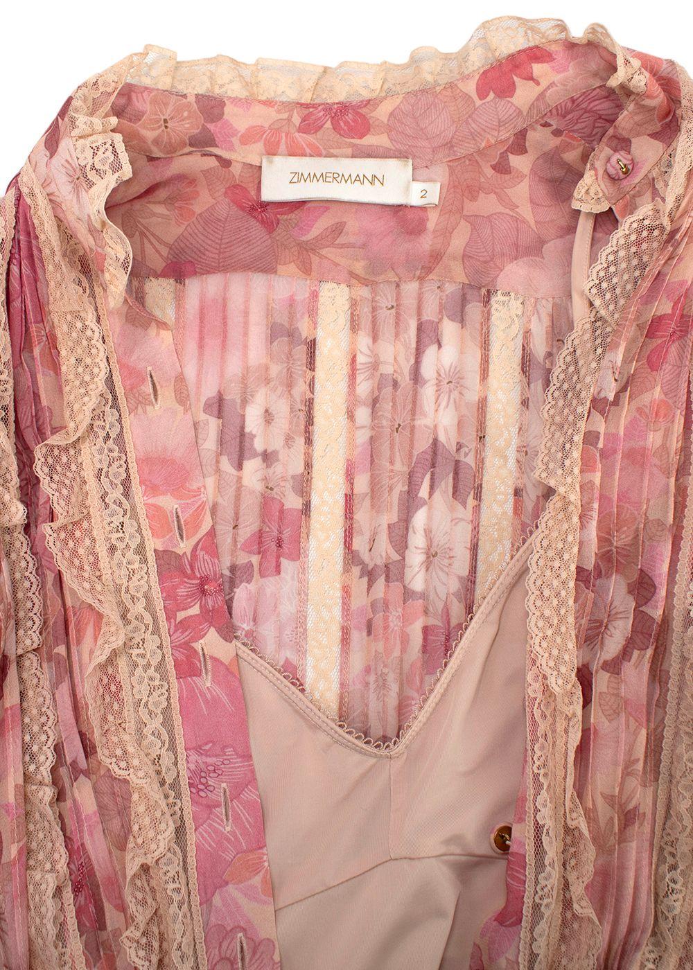 Zimmermann Concert pintuck-detail midi dress