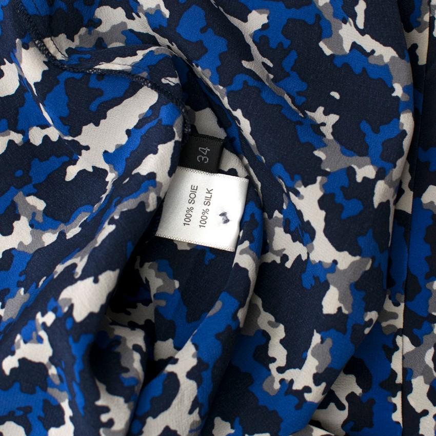 Max & Moi Camouflage Print Silk Short Dress
