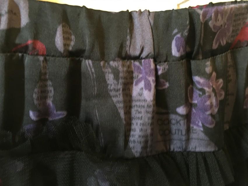 John Galliano Kids Chiffon Layered Printed Skirt