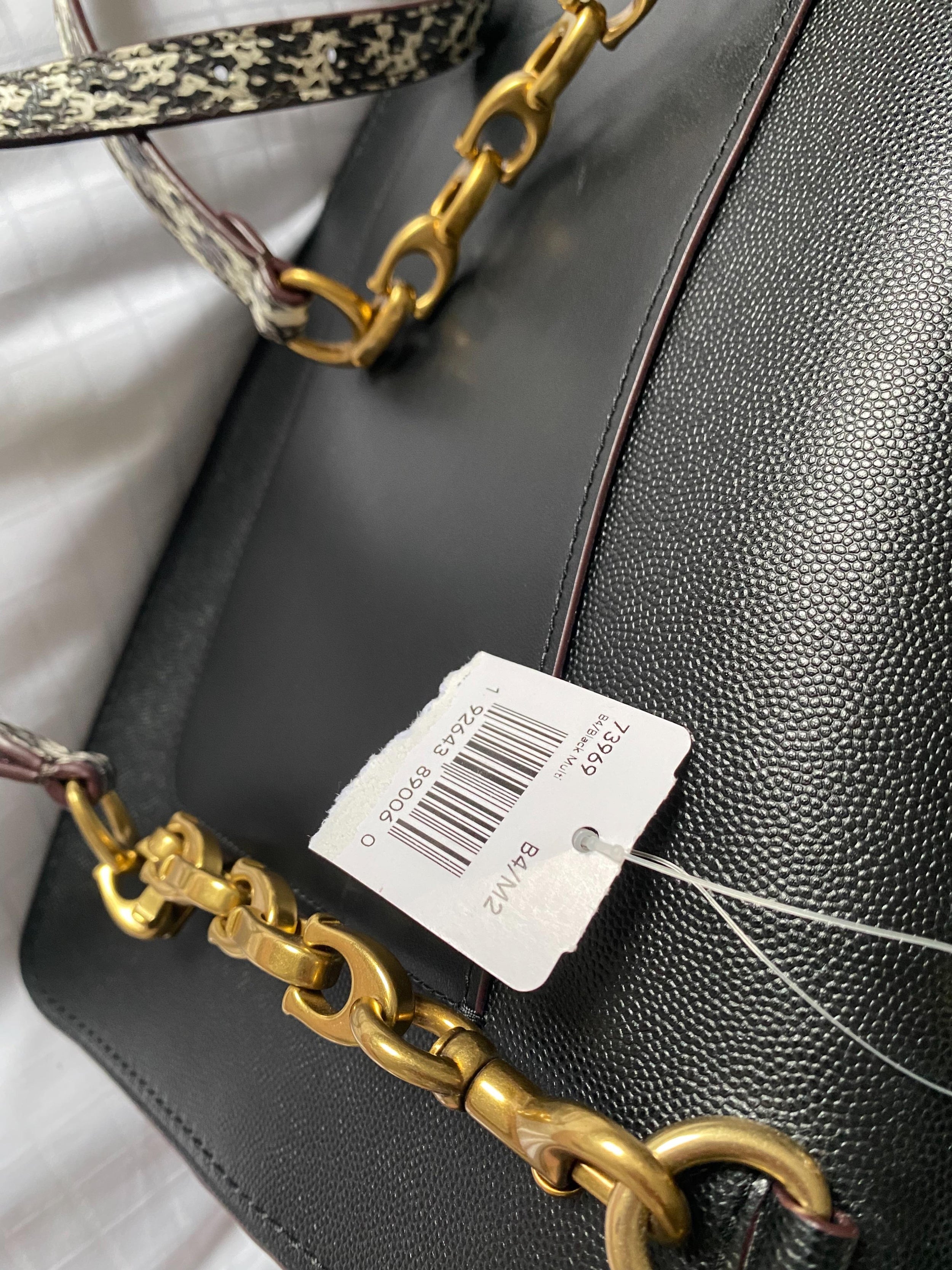 Black Parker Top Handle Bag