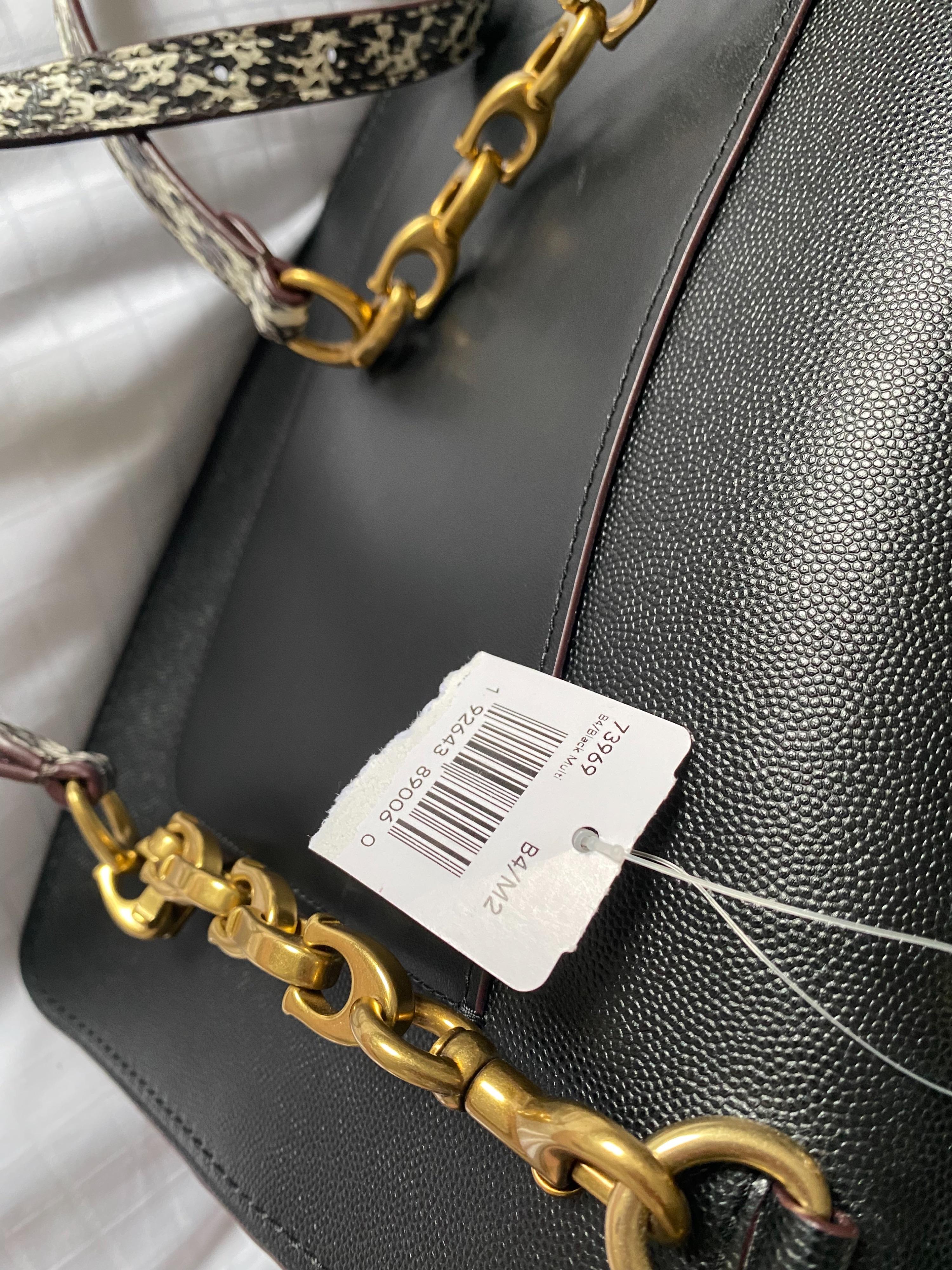 Black Parker Top Handle Bag
