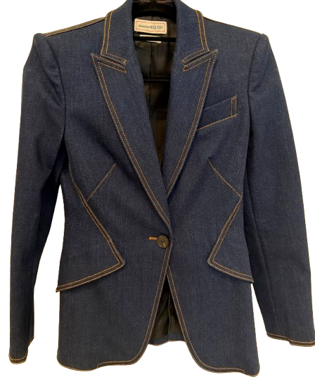 Alexander McQueen Denim Blazer