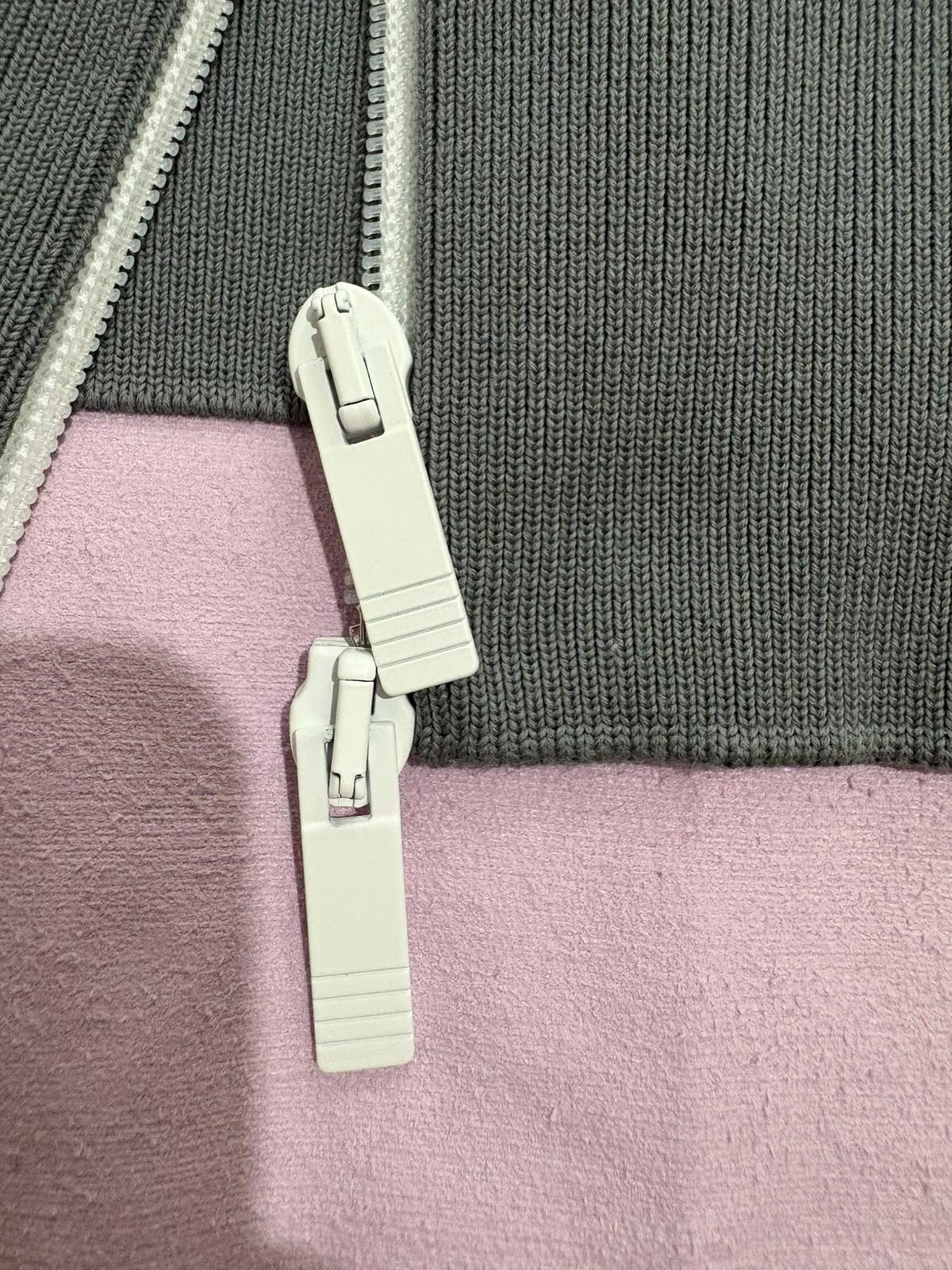 Thom Browne Grey Ripstop Bomber Jacket