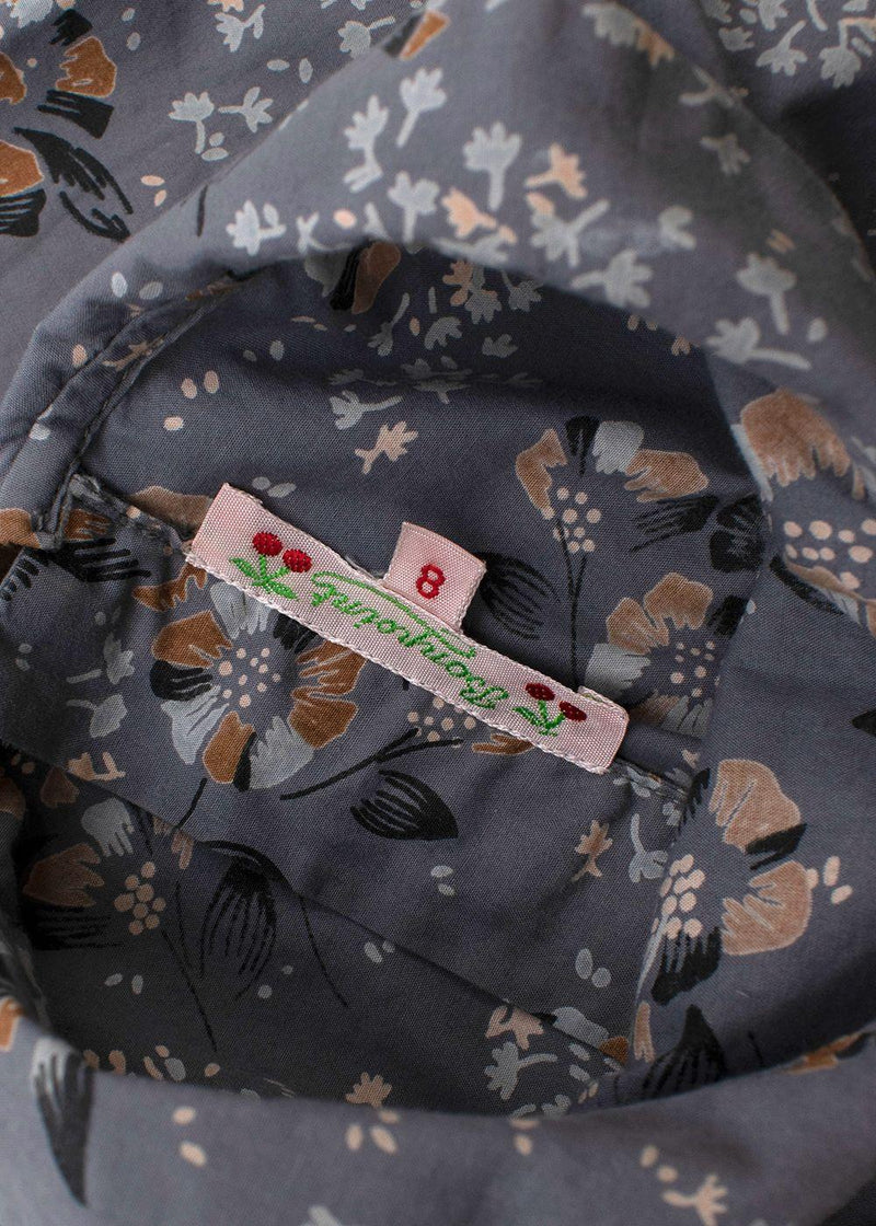 Kids 8Y Grey Printed Blouse