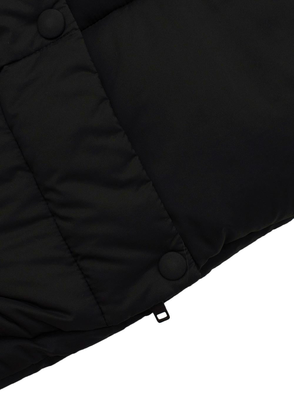 Black Down Hooded Gilet