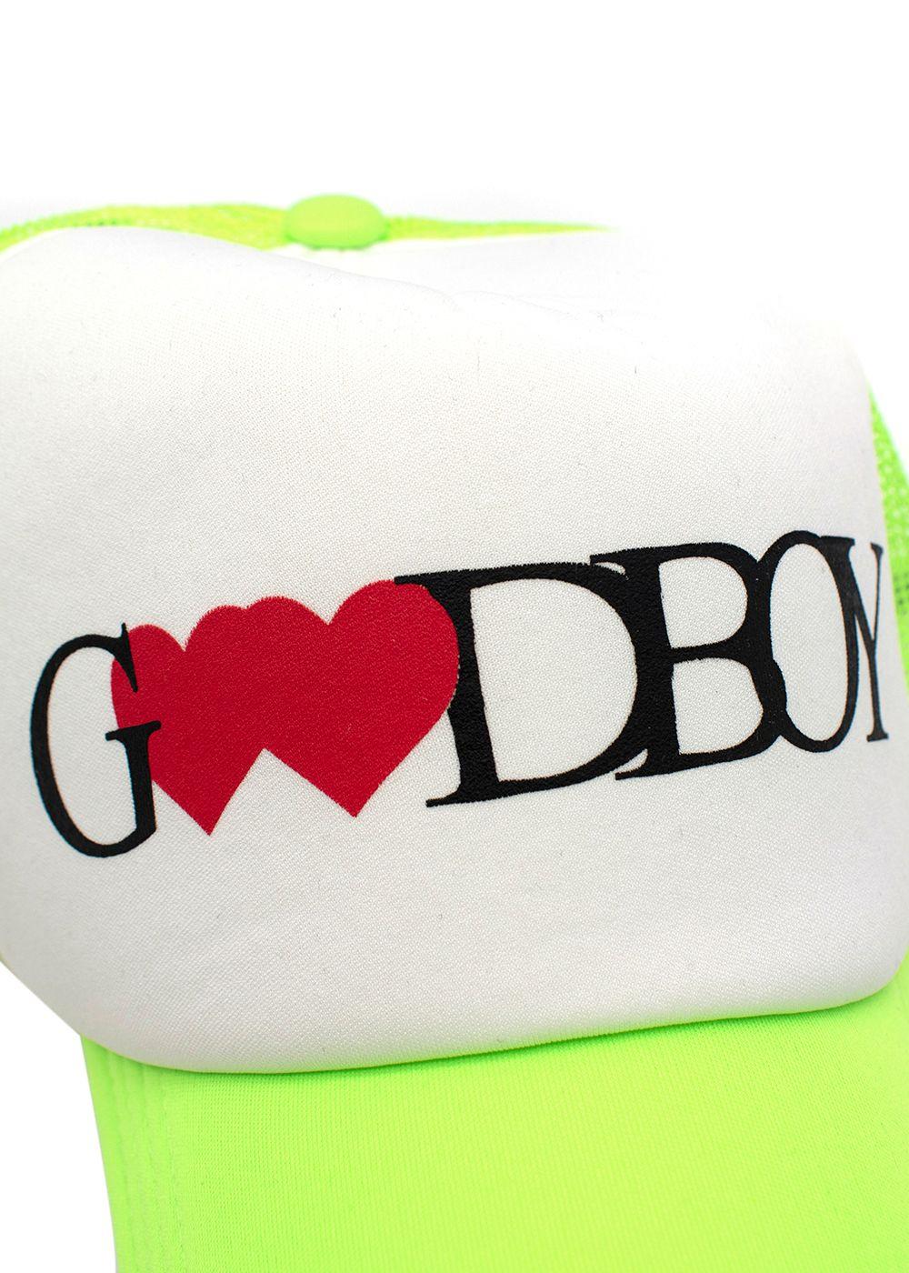 Valentine Logo Printed Neon Mesh Cap