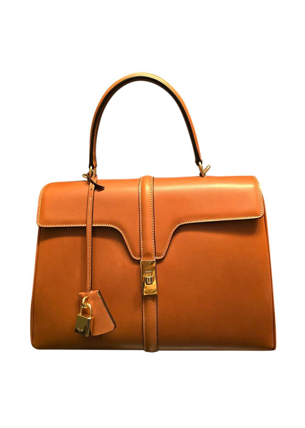 Celine Tan Classic 16 Top Handle Bag