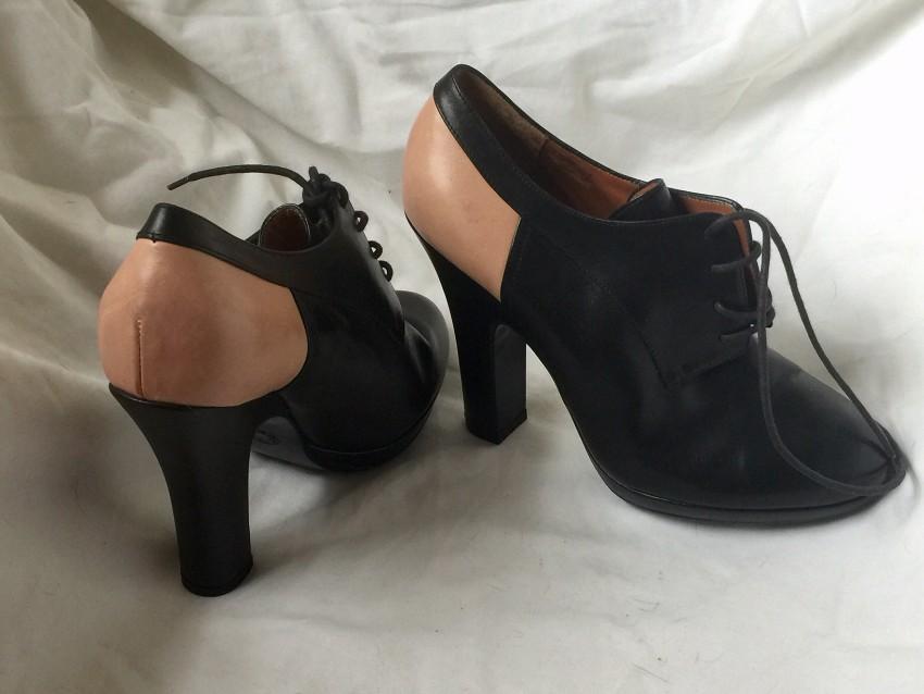 Dries Van Noten Two-Tone Ankle Boots