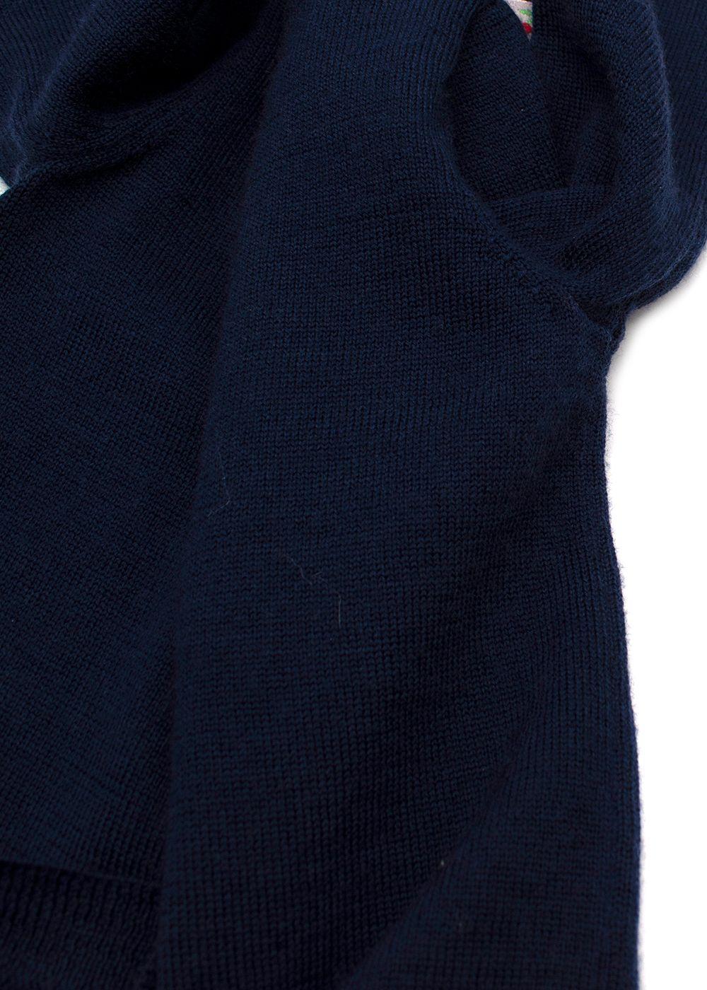 Bonpoint Kids Navy Wool Cardigan