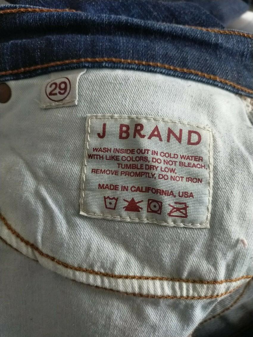 J Brand Blue Cropped Bootleg Jeans
