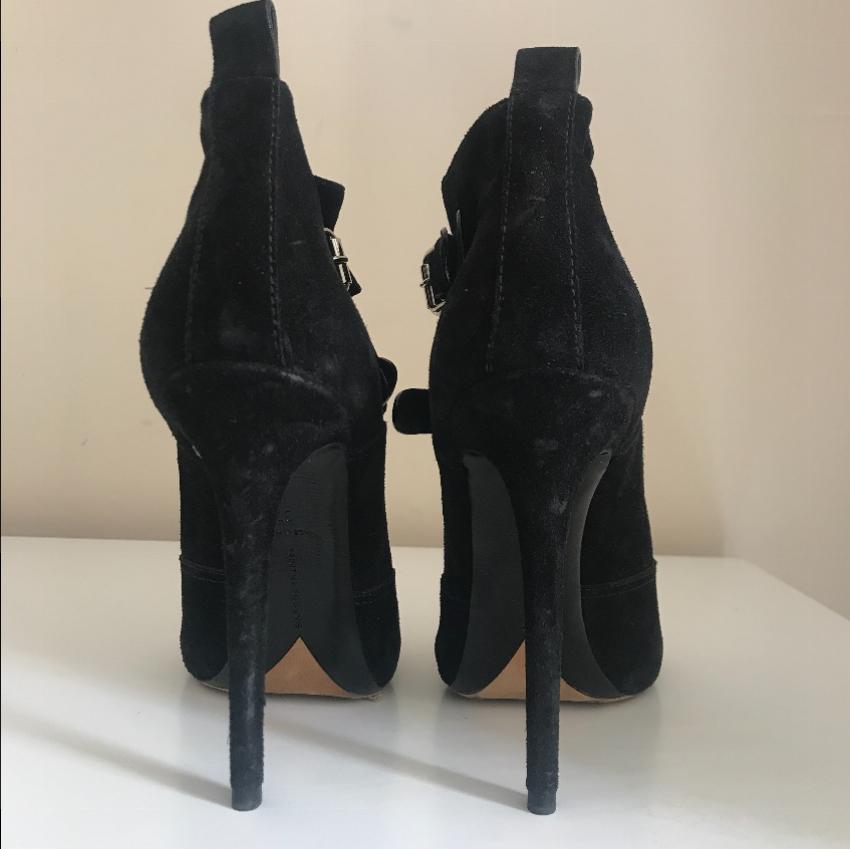 Tabitha Simmons suede buckle boots