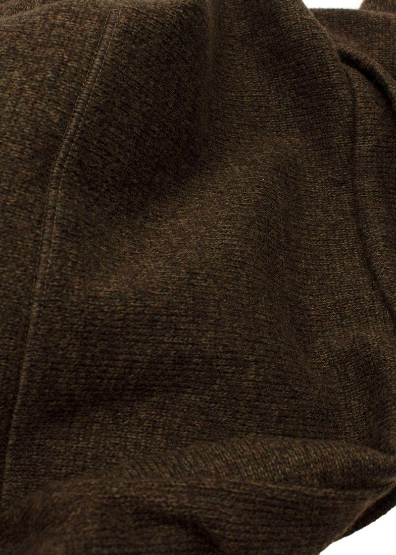 Barbour Khaki Longline Wool Blend Fleece
