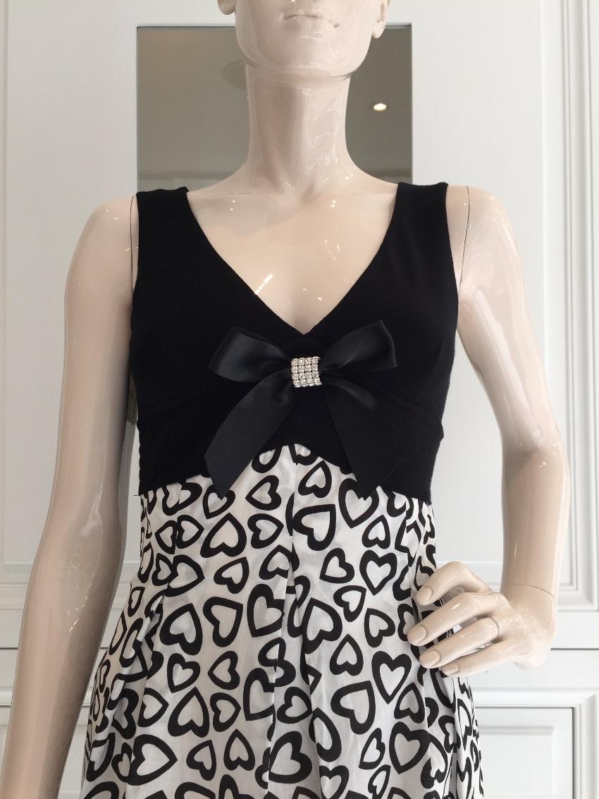 Blumarine Heart-Print Sleeveless Dress