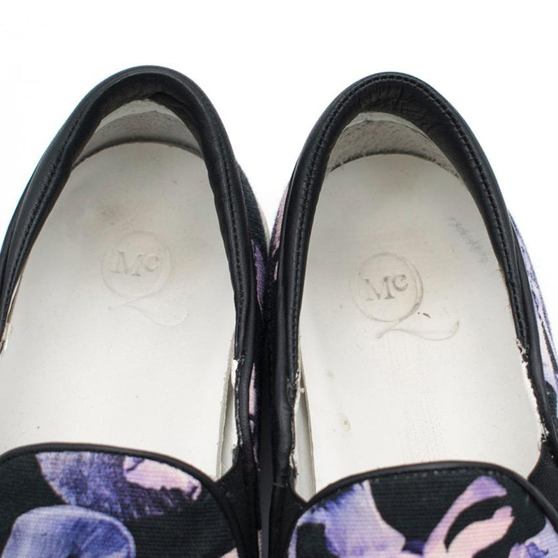 MCQ Purple Flower Print Skate Shoes