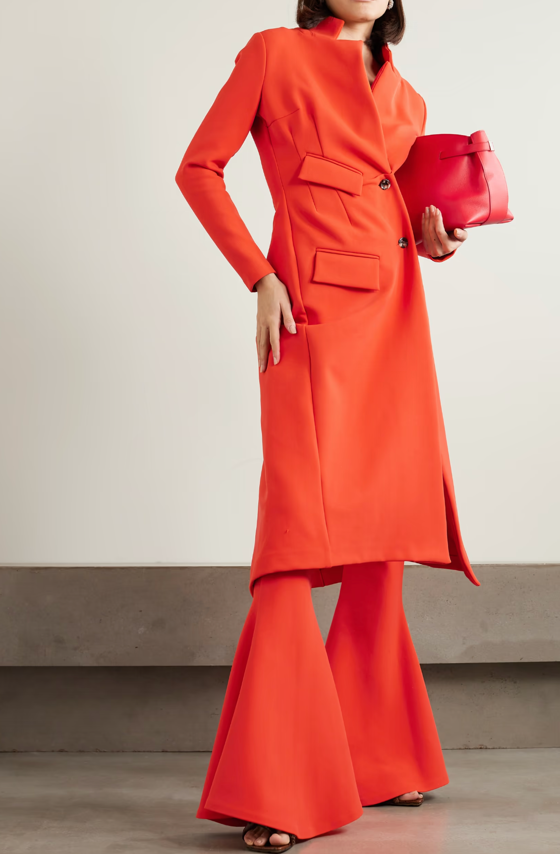 A.W.A.K.E. Mode Asymmetric Stretch-Twill Coat
