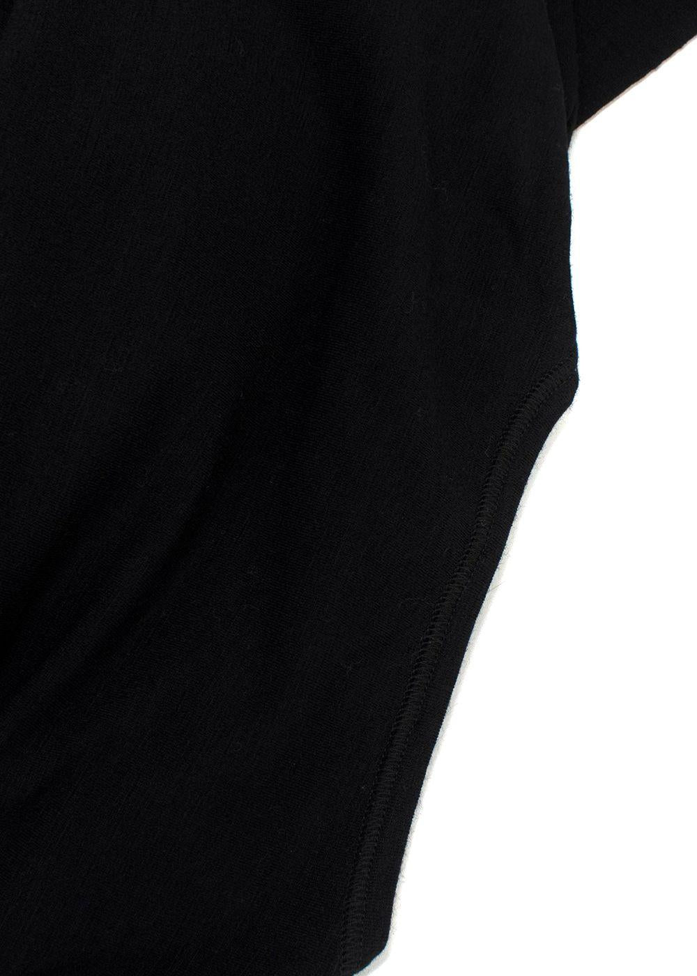 Jil Sander Black Wool Blend Top
