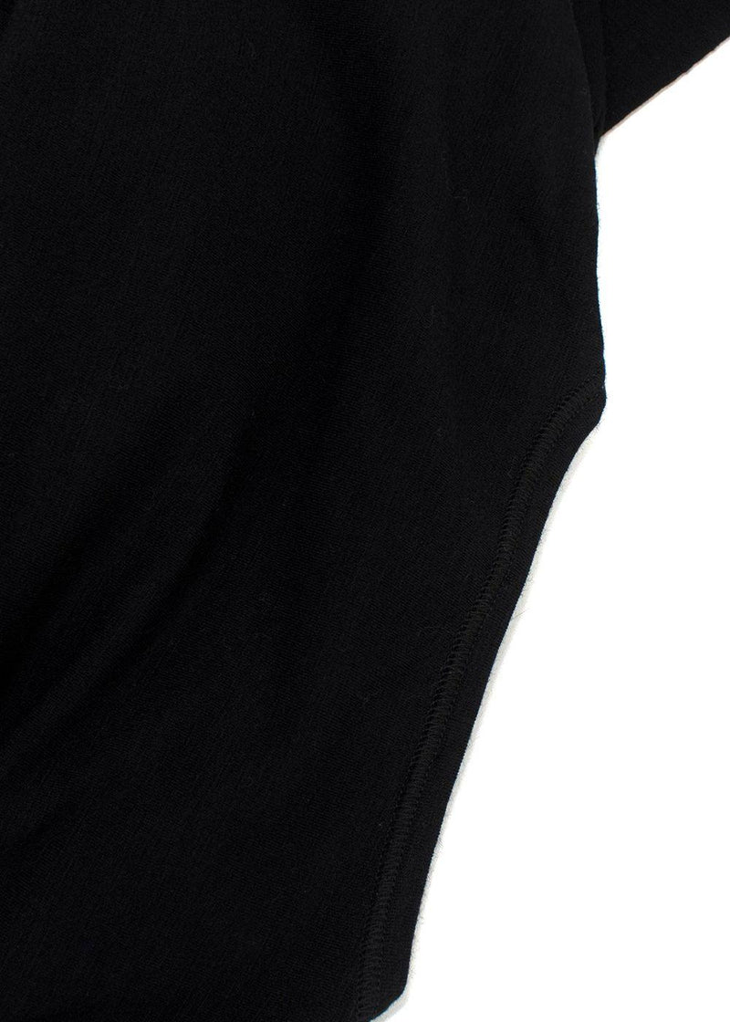 Jil Sander Black Wool Blend Top