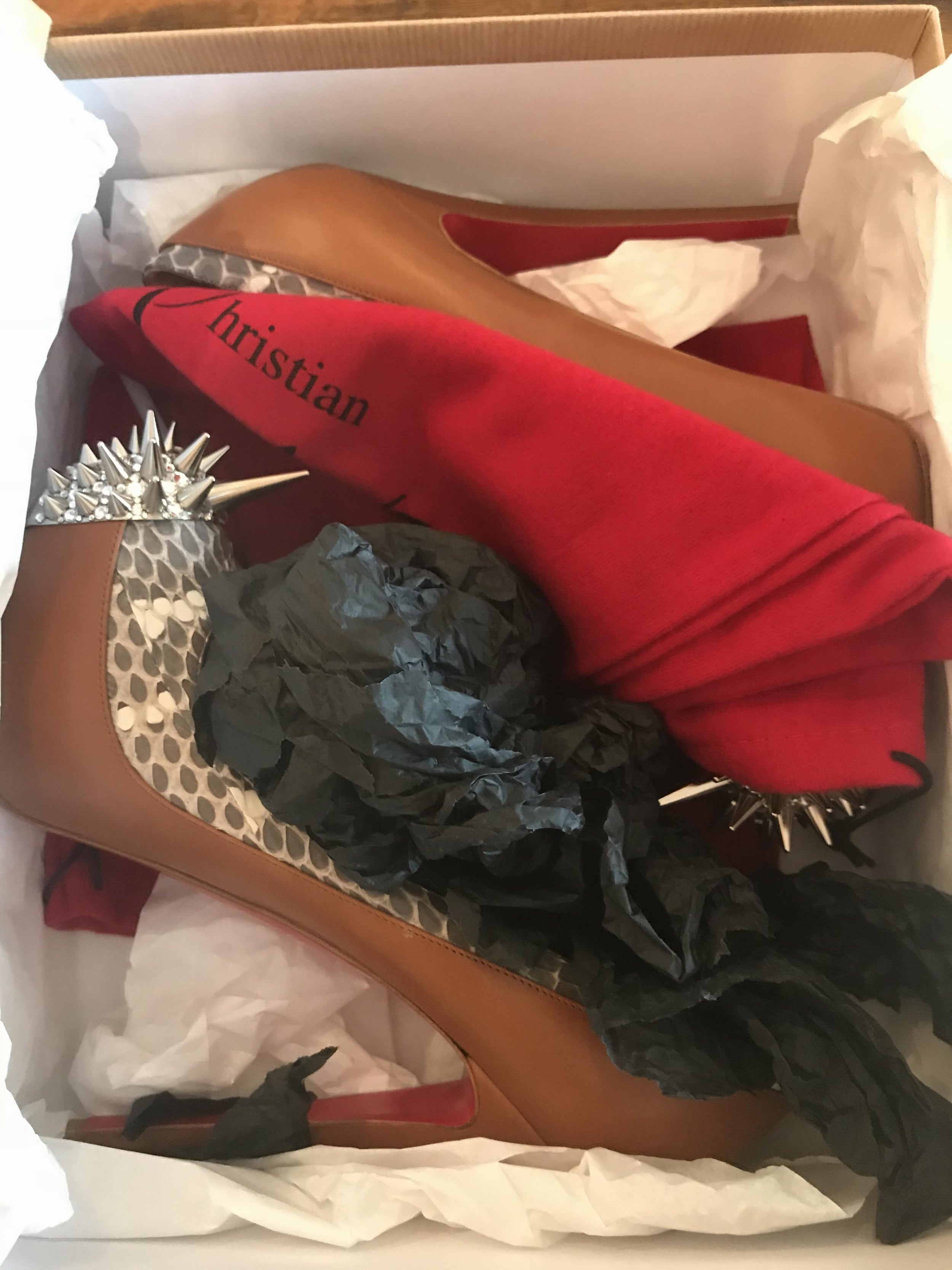 Christian Louboutin Asteriod Snake Leather Platforms