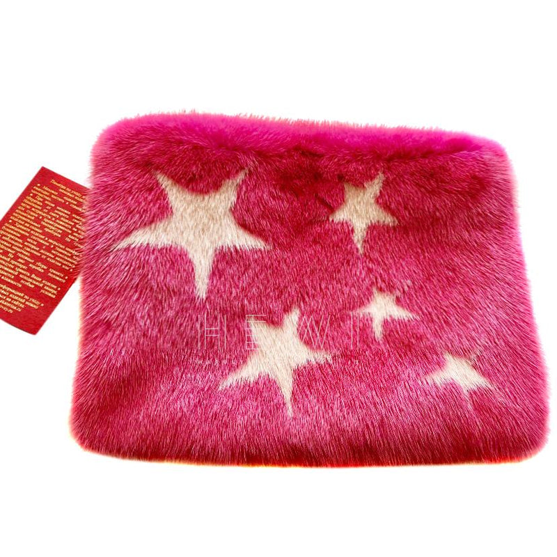 Bespoke Pink Mink Clutch Bag